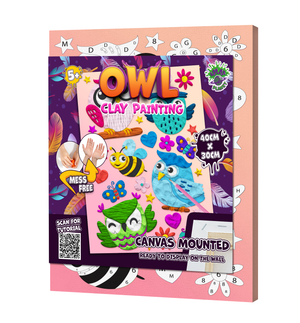 Splat Planet Clay Painting Kit 40x30cm - Owl