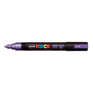 uni Posca PC-5M Medium Bullet Tip Paint Marker Metallic Violet