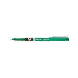 Pilot V5 Hi-Tecpoint Ultra RollerballxFine Green (Pack of 12) BXV504