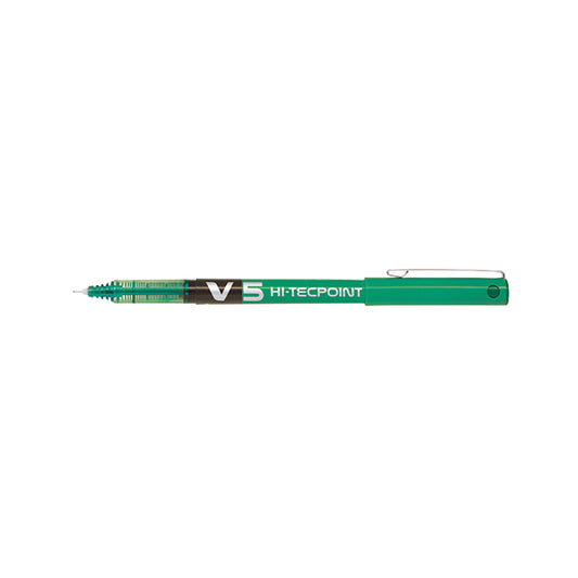 Pilot V5 Hi-Tecpoint Ultra RollerballxFine Green (Pack of 12) BXV504