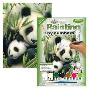 Paint By Numbers Junior Small - Panda & Baby