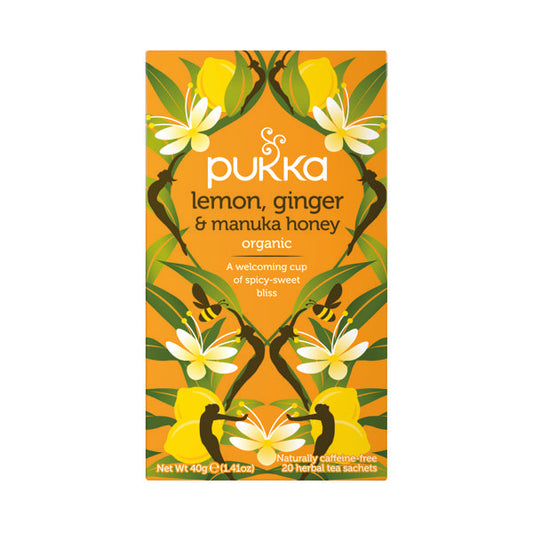 Pukka Lemon Ginger and Manuka Tea (Pack of 20) P5049