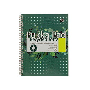 Pukka Pad Recycled Ruled Wirebound Notebook 110 Pages A4 (Pack of 3) RCA4100