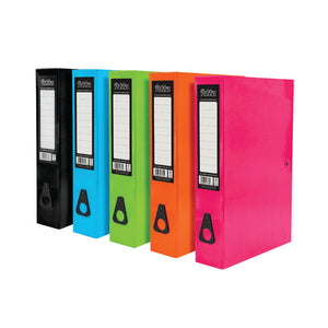 Pukka Brights Box File Foolscap Assorted (Pack of 10) BR-9450