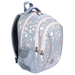 School Bag 17 Inch -  Silver Cats