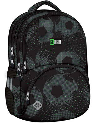 School Bag 17 Inch - Black Football