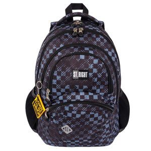 School Bag 17 Inch - Squares