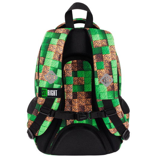 School Bag 17 Inch - Pixel Cubes