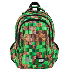 School Bag 17 Inch - Pixel Cubes