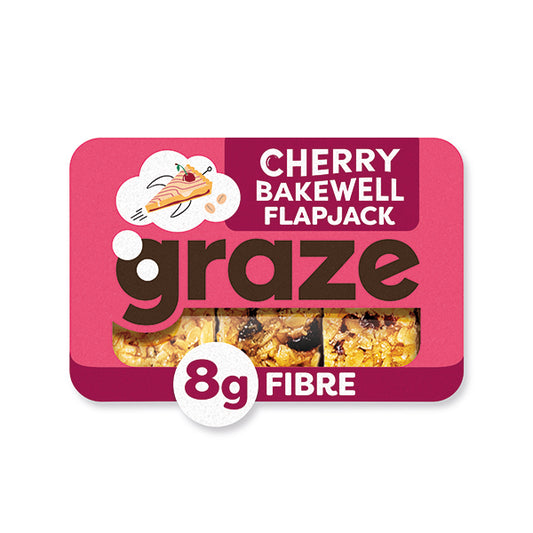 Graze Cherry Bakewell Flapjack Punnet (Pack of 9) 3270