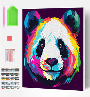 Panda Face Diamond Art