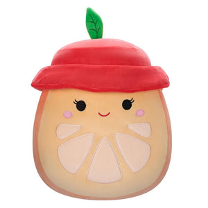 Squishmallows 12 Inch - Celia Orange Slice with Red Bucket Hat