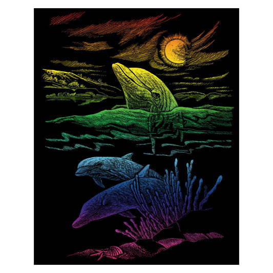 Rainbow Engraving Art Set - Dolphin Reef