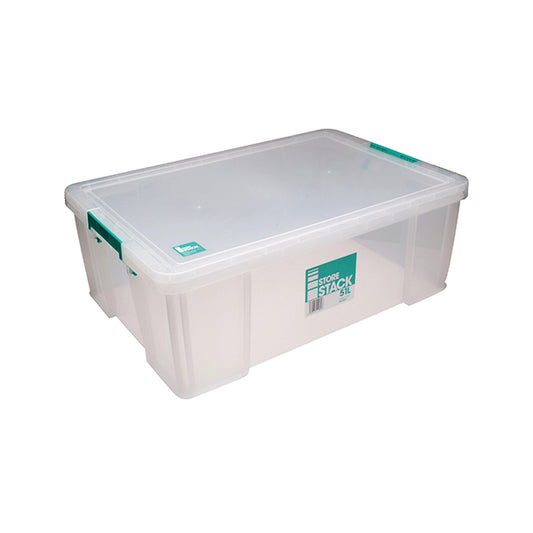 StoreStack 51 Litre Storage Box W660xD440xH230mm Clear RB11089