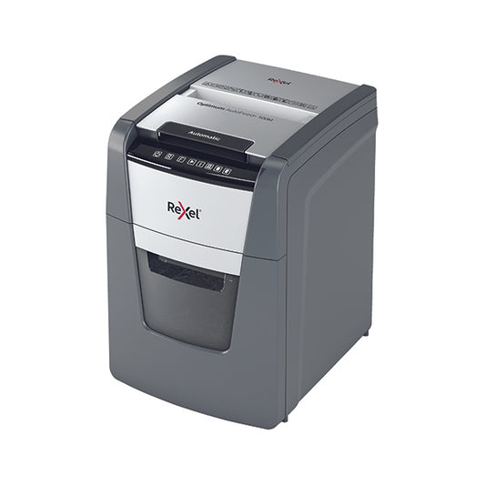 Rexel Optimum AutoFeed+ 100M Micro-Cut P-5 Shredder Black 2020100M