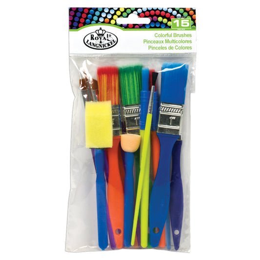 Colourful Brush Set (15 Pieces)