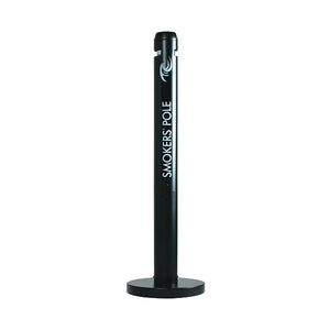 Rubbermaid Smokers Pole Ashtray Black FGR1BK