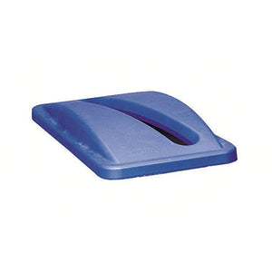 Rubbermaid Slim Jim Bin Lid for Recycling Paper Blue FG270388BLUE