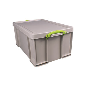 Really Useful 64L Stacking Box Recycled Grey 64RDGCB