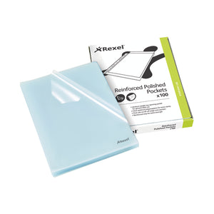 Rexel Cut Flush Folder Polypropylene A4 Clear (Pack of 100) 12215