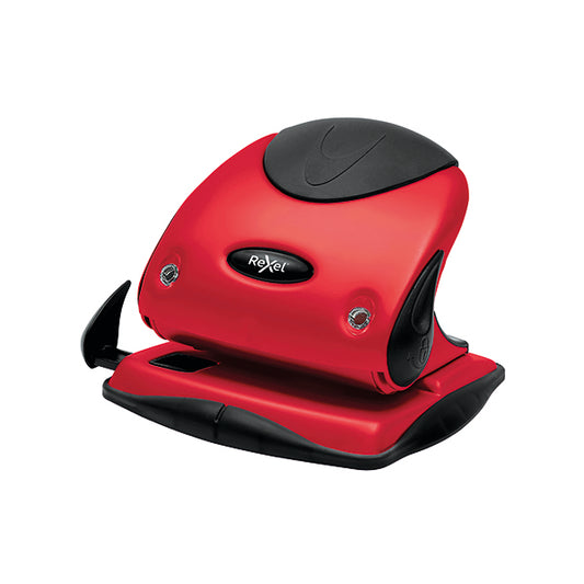 Rexel Choices P225 2 Hole Punch 25 Sheet Red 2115692