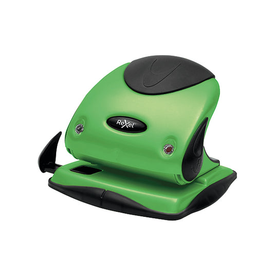 Rexel Choices P225 2 Hole Punch 25 Sheet Green 2115694