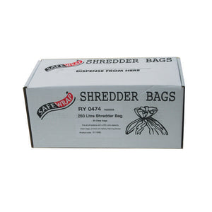 Safewrap Shredder Bag 250 Litre (Pack of 50) RY0474