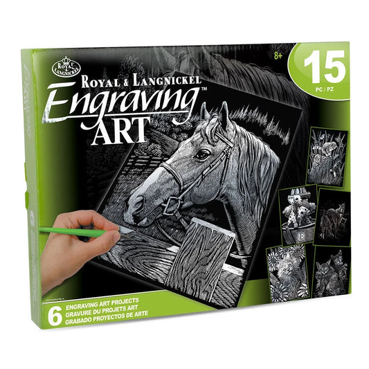 Silver Engraving Art Box Set (15 pcs)