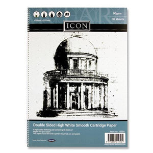 Icon A3 Spiral Sketch Pad 30 Sheets