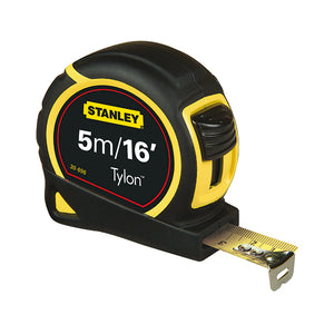 Stanley Retractable Tape Measure with Belt Clip 5 Metre 0-30-696