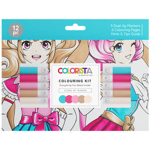 Colorista - Colouring Kit - Stars of Manga 12pc