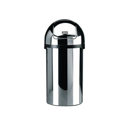 Push Bin 50 Litre Chrome (H825 x D405mm, High grade chromium steel) 311733