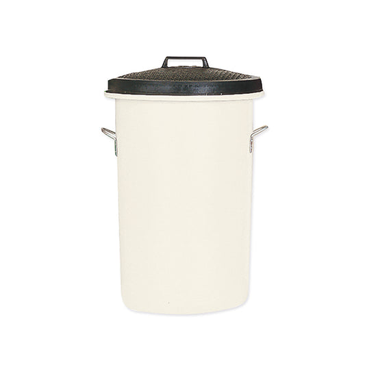 Heavy Duty Coloured Dustbin 85 Litre White (2 handles on base and 1 on lid for easy handling) 311967