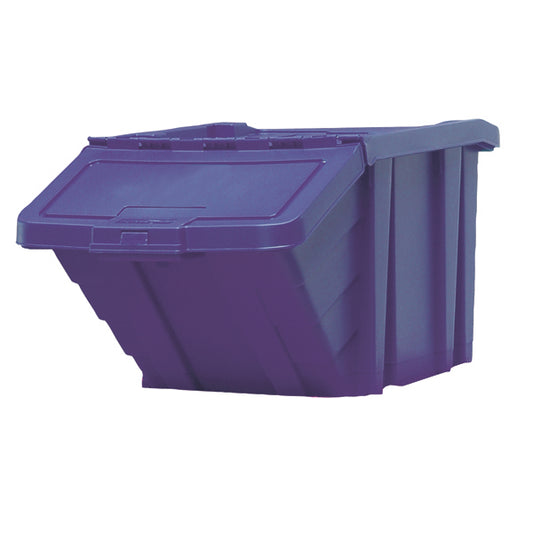 VFM Blue Heavy Duty Recycle Storage Bin with Lid 369044