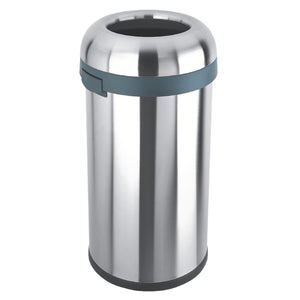 Open Top Bullet Bin 60 Litre Silver 380856