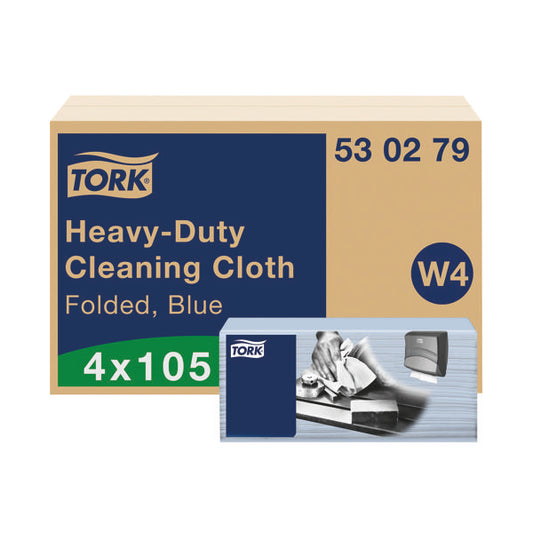 Tork Heavy Duty Cleaning Cloths 105 Sheets (Pack of 4) 530279