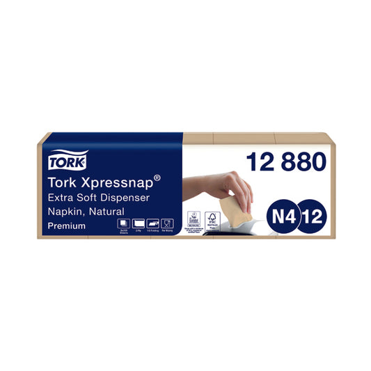 Tork Xpressnap Extra Soft Napkins Natural (Pack of 1000) 12880