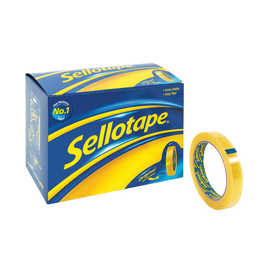 Sellotape Original Golden Tape 18mmx66m (Pack of 16) 1443252