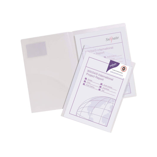 Snopake TwinFile Presentation File A4 Clear (Pack of 5) 14030