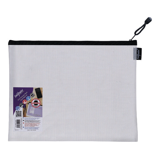 Snopake Eva Mesh Zippa Bag Foolscap (Pack of 3) 15839