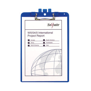 Snopake Clipboard with Pen Holder A4 Blue 15886