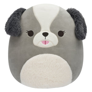 Squishmallow 12 inch Malu Grey Shih-Tzu | Art & Hobby