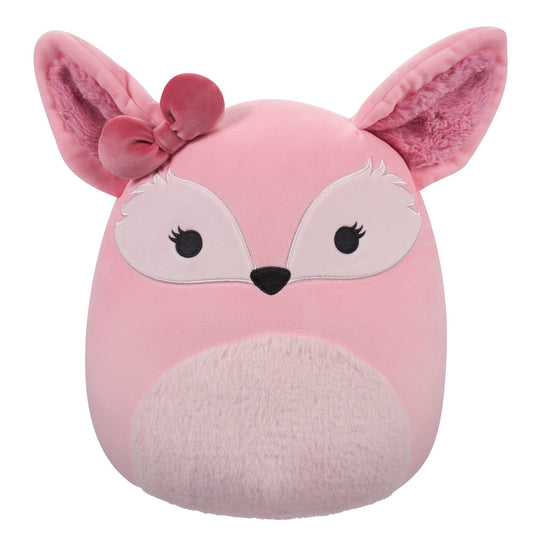 Squishmallows 12 Inch - Miracle Pink Fennec Fox with Bow