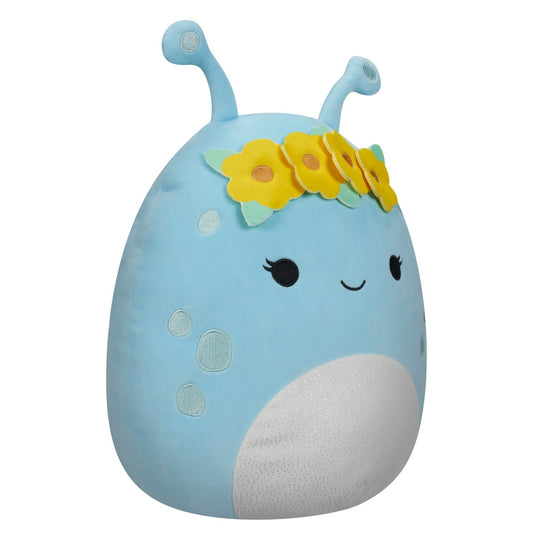 Squishmallows 16 Inch - Natnat Pastel Blue Alien with Flower Crown