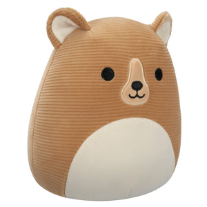 Squishmallows Squisharoys 7.5 Inch - Greta the Brown Corduroy Grizzly Bear