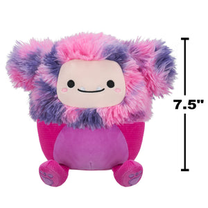 Squishmallows 7.5 Inch -  Woxie the Magenta Bigfoot