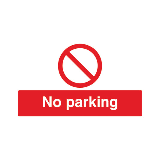 Safety Sign No Parking 300x500mm PVC ML01929R