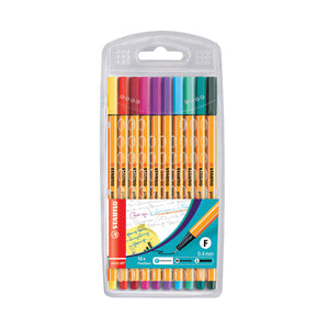 Stabilo Point 88 Fineliner Pen Wallet Assorted (Pack of 10) 8810