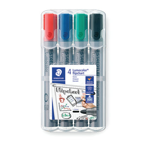 Staedtler Flipchart Marker Assorted (Pack of 4) 356 WP4