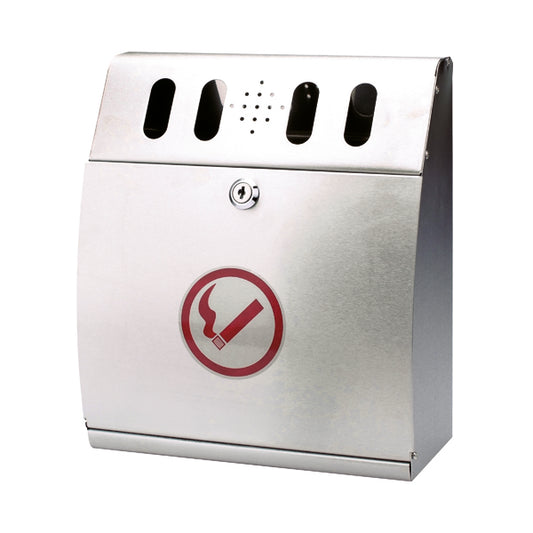 Curved Wall Mounted Ash Bin Steel 3.7 Litre CIGBINCRV